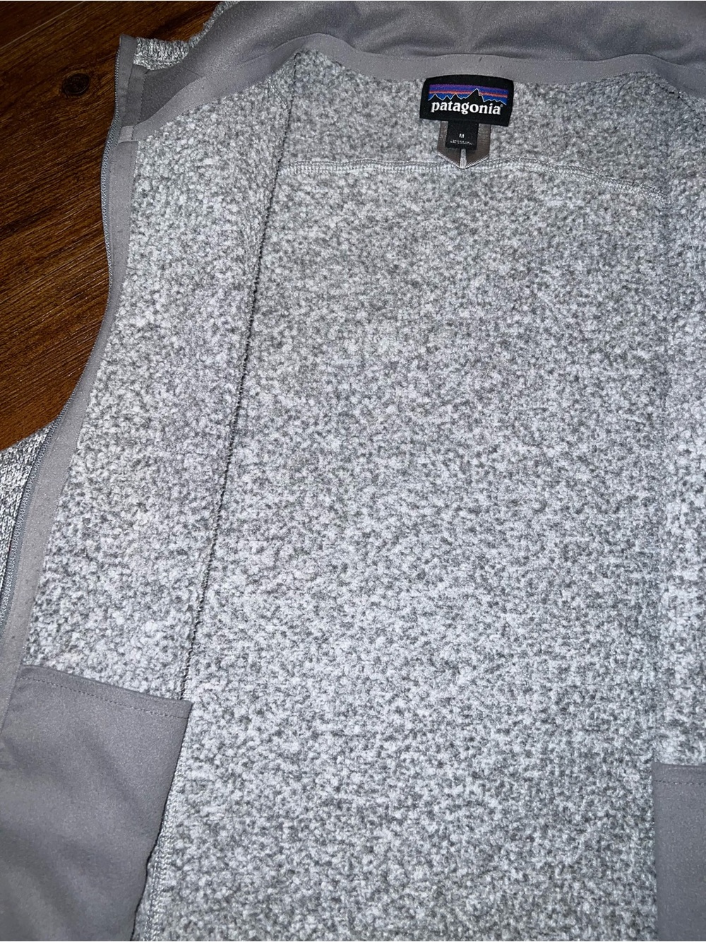 Patagonia Better Sweater Fleece Zip Up Vest Heathered Gray Outdoors Cozy Size M - Picture 7 of 12